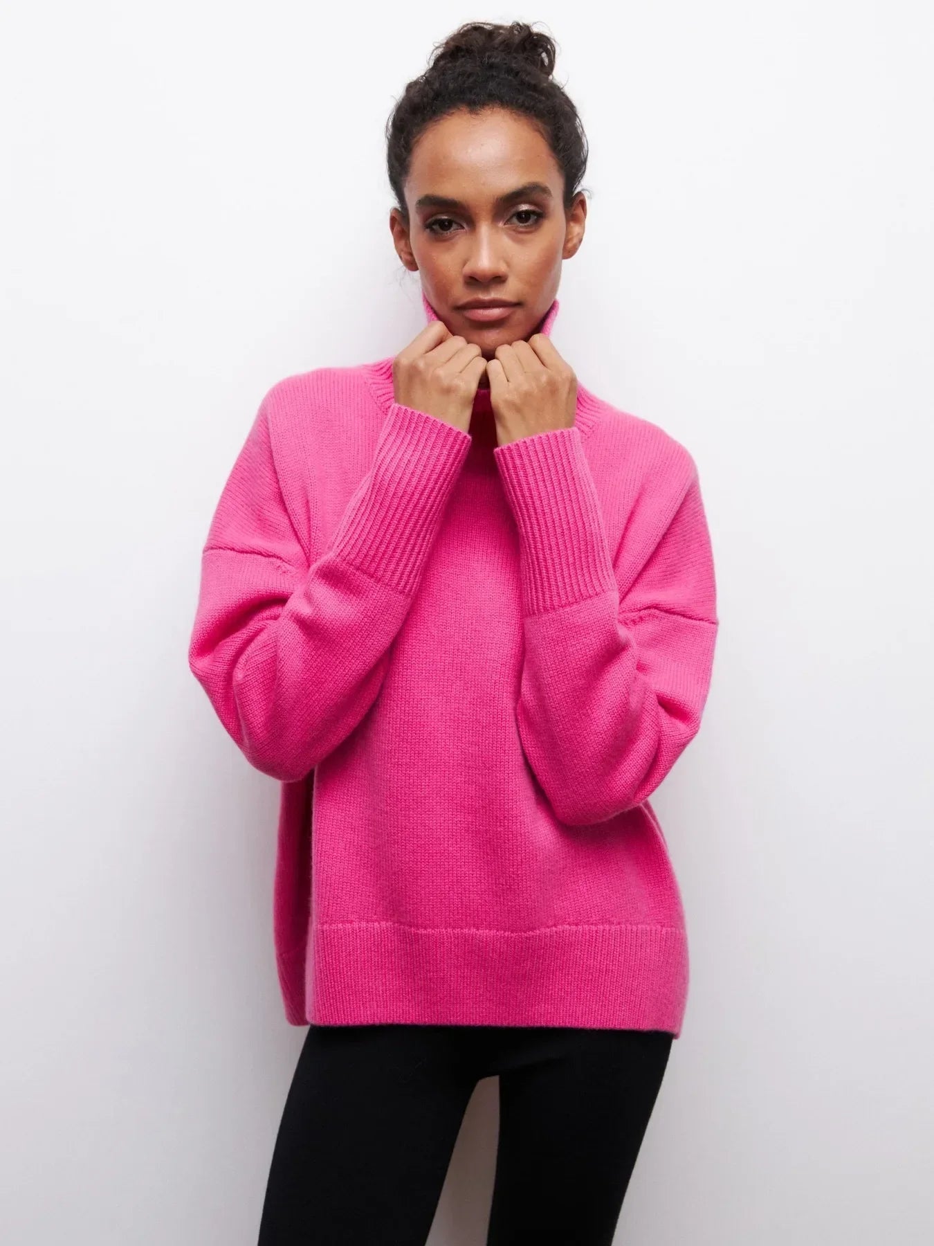 Theresia™ Klassischer Komfort Raffinierte Rollkragenbluse