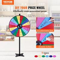 Spinning Prize Wheel, 14 Slots, Tabletop or Floor Standing