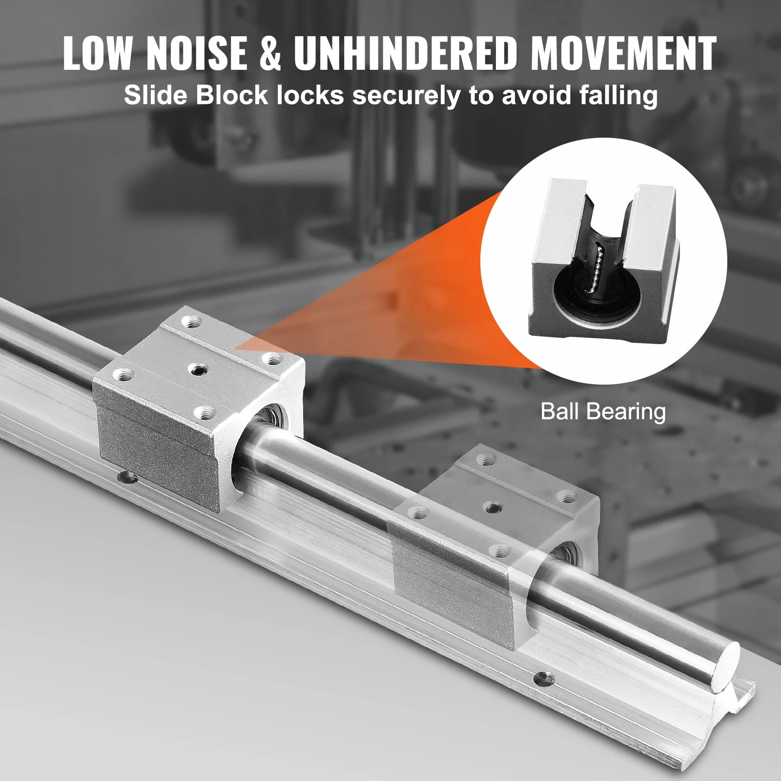 Linear Guide Rail Set, 1500/1800/2200 mm, SBR20 Guide Rails