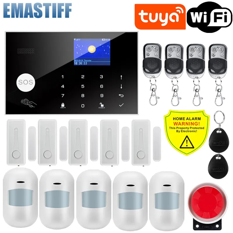 Smart Home Alarm System, Wireless Control, App Integration