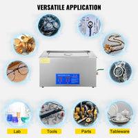 Professional Ultrasonic Cleaner, Digital Control Panel, 40Khz Frequency