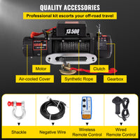 13500LBS Electric Winch - 4X4, ATV, Offroad with Wireless Control