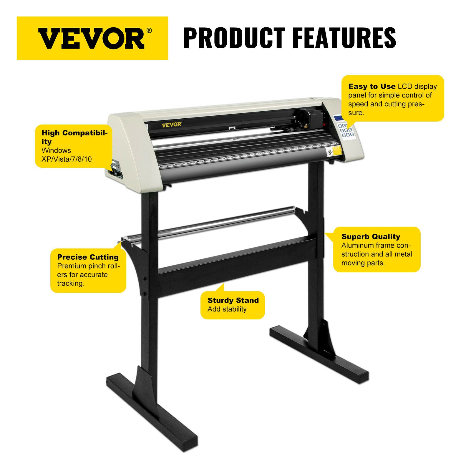 Vinyl Cutting Plotter - 28 inch, LCD Screen, 3 blades & Signmaster software