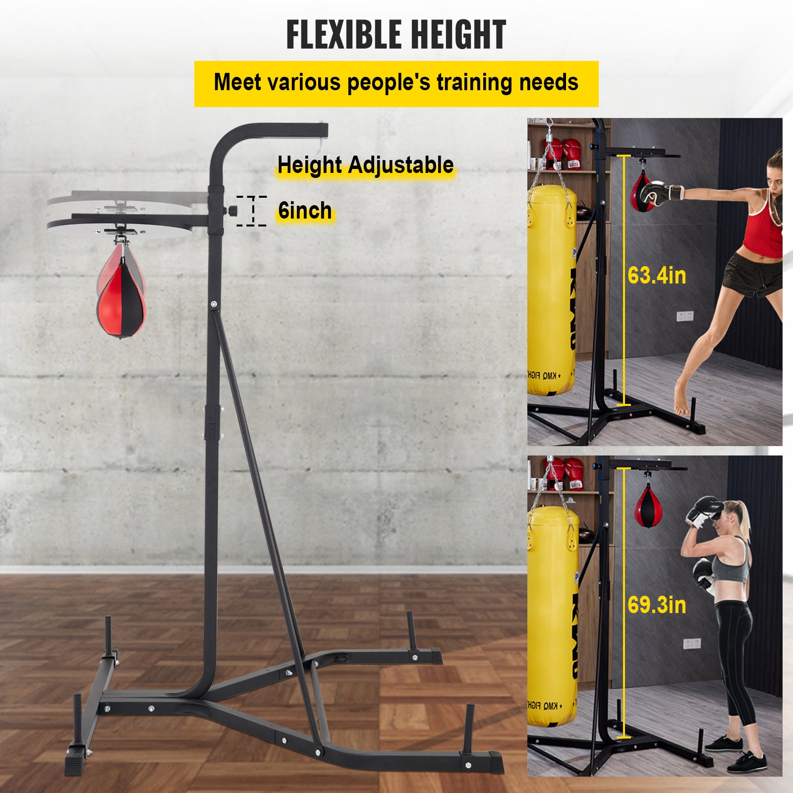 Boxing Bag Stand, Foldable, Heavy Bag Stand